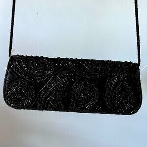 Jessica McClintock beaded evening bag - vintage deadstock purse NWT